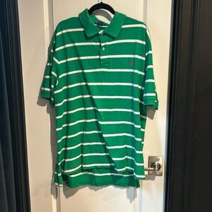Polo Ralph Lauren green stripe short sleeve 2XB